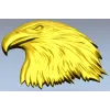 Regal Eagle Head - high-relief STL for CNC milling