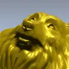Объёмный барельеф головы собаки в формате STL для ЧПУ