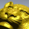 STL модель головы тигра - барельеф для ЧПУ