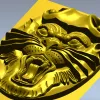 3D модель STL - рельефная голова чудовища для ЧПУ