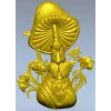 Mushroom Elder - 3D STL Relief for CNC