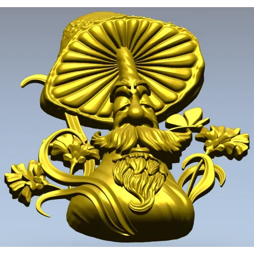 Mushroom Elder - 3D STL Relief for CNC