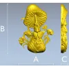 Mushroom Elder - 3D STL Relief for CNC
