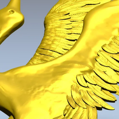 Crane Ascension - STL 3D model for CNC relief