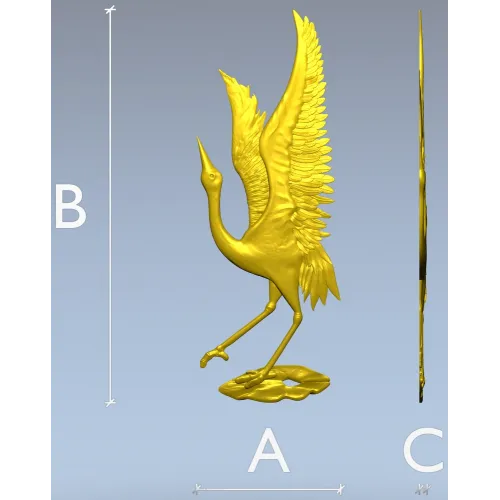 Crane Ascension - STL 3D model for CNC relief