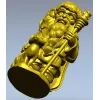 Лесной Старец с совой и кошкой - 3D модель STL для ЧПУ