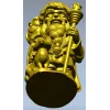 Лесной Старец с совой и кошкой - 3D модель STL для ЧПУ