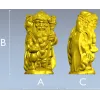 Лесной Старец с совой и кошкой - 3D модель STL для ЧПУ
