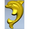 Дельфин-аппликация - 3D модель STL для ЧПУ