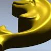 Дельфин-аппликация - 3D модель STL для ЧПУ