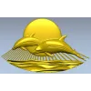Дельфинчики у заката - 3D модель STL для ЧПУ