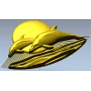 Дельфинчики у заката - 3D модель STL для ЧПУ