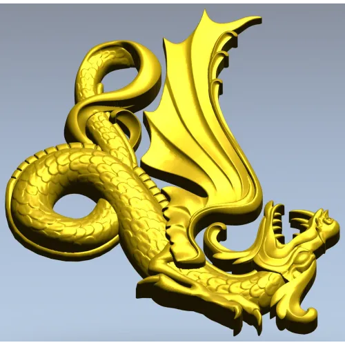 Крылатый дракон - 3D модель STL для ЧПУ