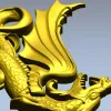 Крылатый дракон - 3D модель STL для ЧПУ