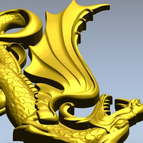 Крылатый дракон - 3D модель STL для ЧПУ