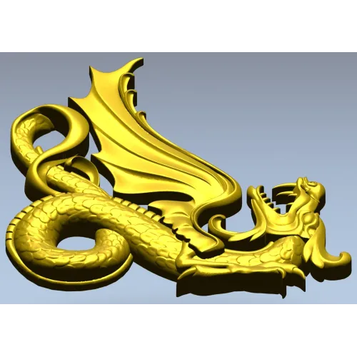 Крылатый дракон - 3D модель STL для ЧПУ