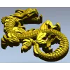 Вьющийся дракон - 3D модель STL для ЧПУ