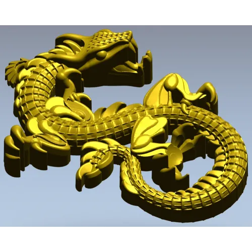 Вьющийся дракон - 3D модель STL для ЧПУ