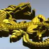 Вьющийся дракон - 3D модель STL для ЧПУ