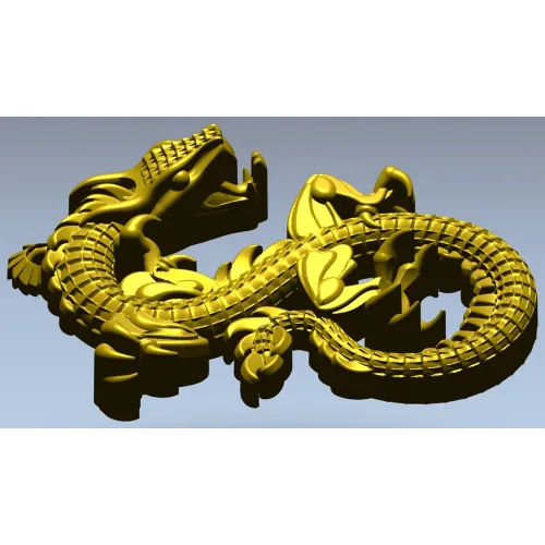 Вьющийся дракон - 3D модель STL для ЧПУ