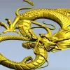 Dragon bas-relief STL for CNC router