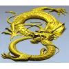 Dragon bas-relief STL for CNC router