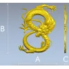 Dragon bas-relief STL for CNC router