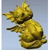 Дракончик-статуэтка - 3D модель в формате STL для ЧПУ