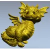 Дракончик-статуэтка - 3D модель в формате STL для ЧПУ