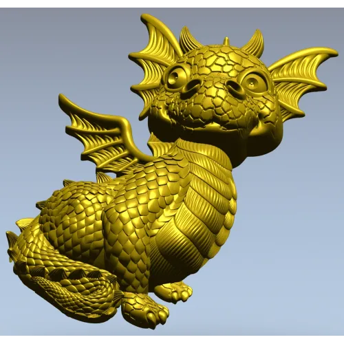 Дракончик-статуэтка - 3D модель в формате STL для ЧПУ