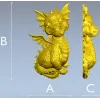 Дракончик-статуэтка - 3D модель в формате STL для ЧПУ