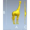 Жираф - 3D модель в формате STL для ЧПУ