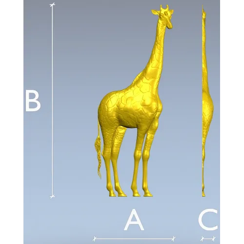 Жираф - 3D модель в формате STL для ЧПУ