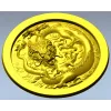 Круглый медальон с китайским драконом - STL для ЧПУ