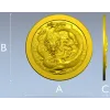 Круглый медальон с китайским драконом - STL для ЧПУ