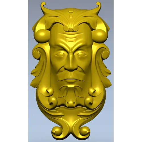 Baroque Grotesque Mask - STL 3D Model for CNC