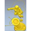 Soviet cosmonaut relief - STL 3D model for CNC