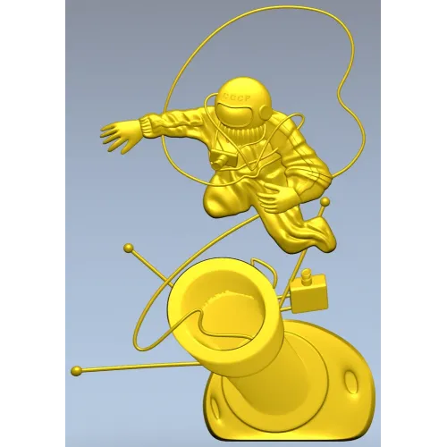 Soviet cosmonaut relief - STL 3D model for CNC