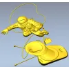 Soviet cosmonaut relief - STL 3D model for CNC
