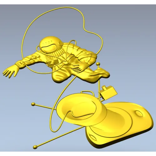 Soviet cosmonaut relief - STL 3D model for CNC