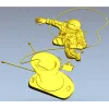 Soviet cosmonaut relief - STL 3D model for CNC