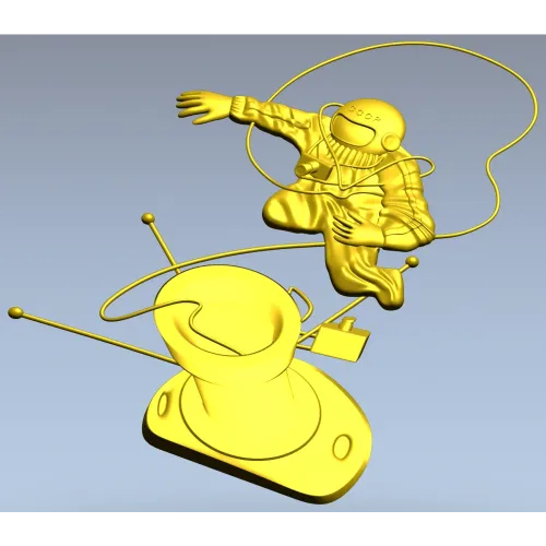 Soviet cosmonaut relief - STL 3D model for CNC