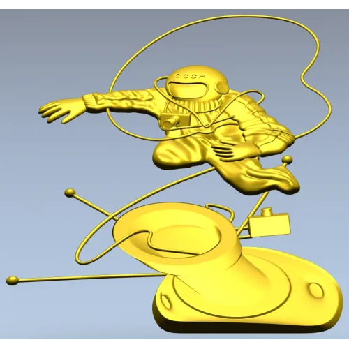Soviet cosmonaut relief - STL 3D model for CNC
