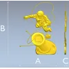 Soviet cosmonaut relief - STL 3D model for CNC