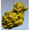 Кричащий викинг - 3D модель STL для ЧПУ, высокорельефный бюст