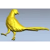 Pheasant bas-relief STL model for CNC