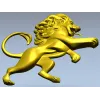 Геральдический лев в стойке - STL модель для ЧПУ