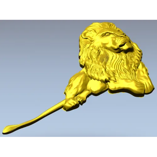Рельефная 3D модель "Лежачий лев" для ЧПУ - STL файл