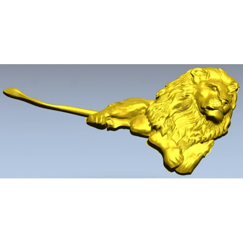 Рельефная 3D модель "Лежачий лев" для ЧПУ - STL файл