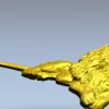 Рельефная 3D модель "Лежачий лев" для ЧПУ - STL файл